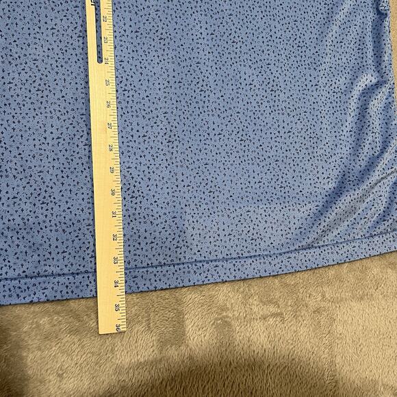 Peter Millar Summer Comfort Polo Shirt Mens XXL 2XL Blue Mexican Desert Cactus - Picture 9 of 9